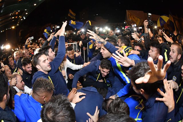 "Бока Хуниорс" в 32-й раз выиграл чемпионат Аргентины по футболу. Фото AFP