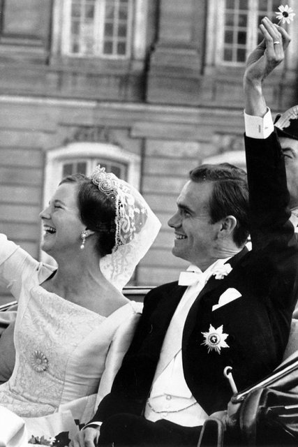 Наследная принцесса Дании Маргрете и граф Анри де Лаборд де Монпеза. Дания, июнь 1967. Фото: videobowbow.com