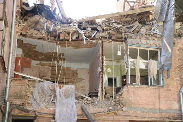 Разрушенный дом. Фото: kyiv.dsns.gov.ua