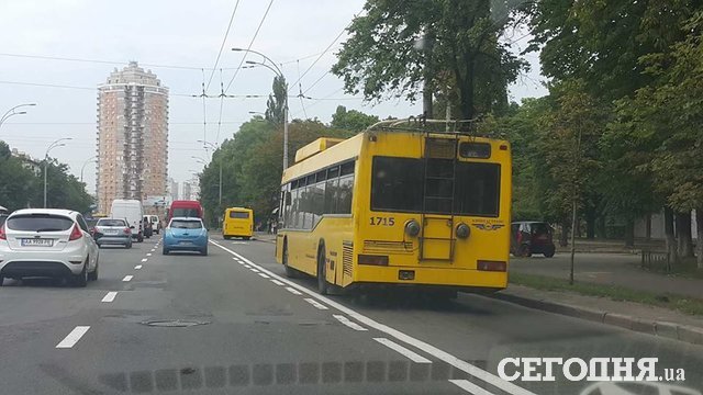 В Киеве произошел обрыв контактной сети. Фото: Влад Антонов