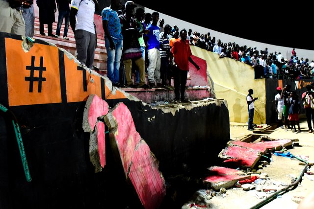 Трагедия на стадионе в Сенегале. Фото AFP