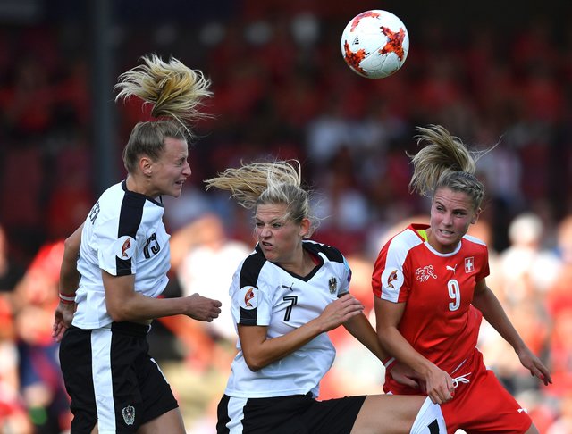 <p>Жіночий футбол. Австрія – Швейцарія – 1: 0. фото AFP</p>
