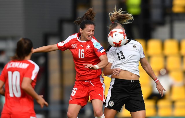 Женский футбол. Австрия – Швейцария – 1:0. Фото AFP