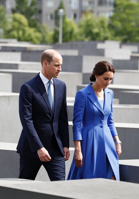 Кейт Миддлтон и принц Уильям в Германии. Фото: AFP
