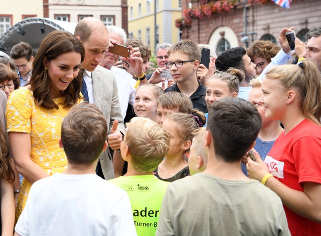 Принц Уильям и Кейт Миддлтон в Германии. Фото: AFP
