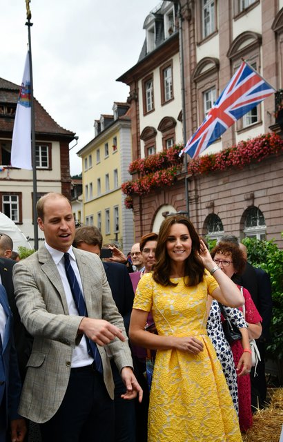 <p>Принц Вільям і Кейт Міддлтон в Німеччині. Фото: AFP</p>