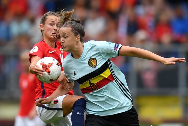 Матч Бельгия – Норвегия на женском Евро. Фото AFP
