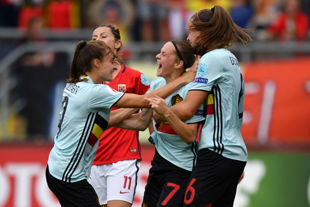 <p>Матч Бельгія – Норвегія на жіночому Євро. фото AFP</p>