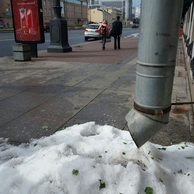 Снег в Питере. Фото: соцсети
