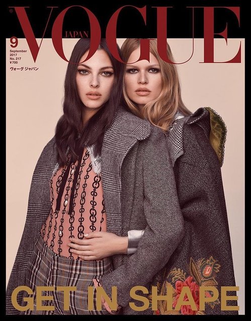 Известные модели снялись для сентябрьского номера японского Vogue