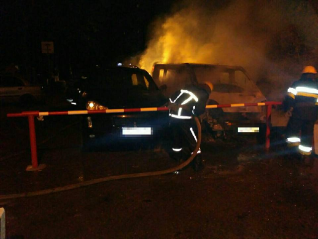 В Харькове горели иномарки. Фото: полиция