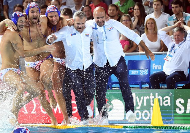 Хорватские ватерполисты выиграли чемпионат мира. Фото AFP