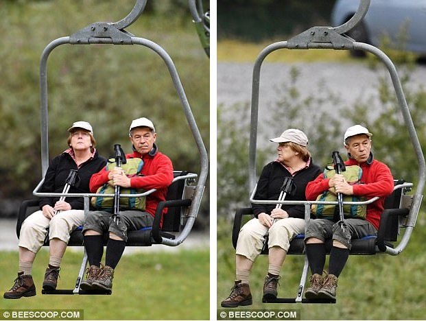 Ангела Меркель с мужем на отдыхе. Фото: Beescppo.com