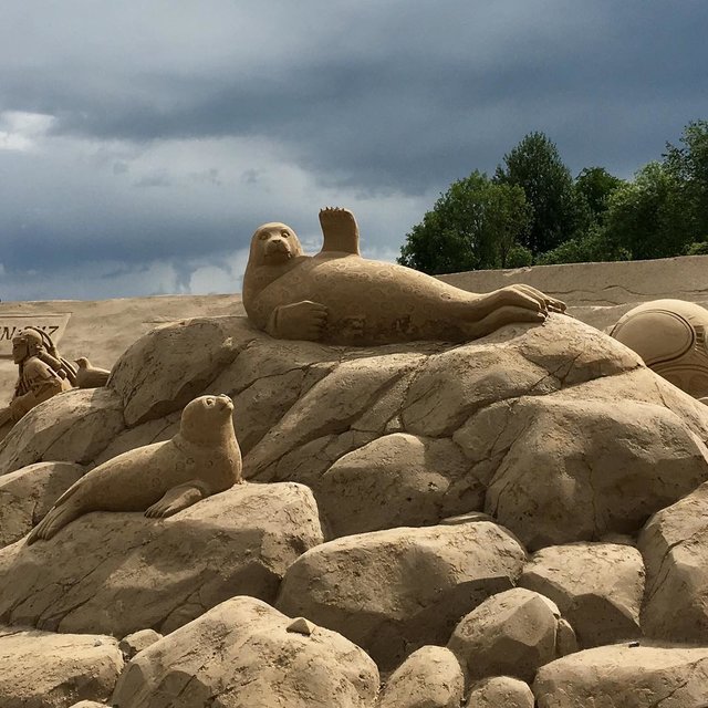Песчаные шедевры. Фото: Instagram