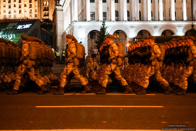 Репетиция парада в Киеве. Фото: А.Гончаров, "Апостроф"