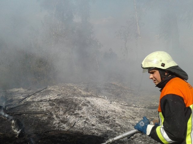 <p>Загоряння сміття стає причиною пожеж на звалищах, торфовищах і в лісових масивах. Фото: kyivobl.dsns.gov.ua</p>