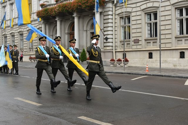 День Национального Флага во Львове. Фото: Владимир Скоростецкий,  пресс-служба ЛОГА