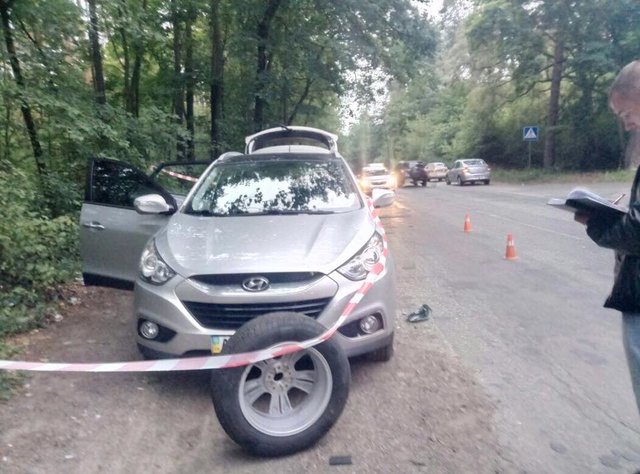 Разбойники напали на предпринимателя и ранили его. Фото: пресс-служба полиции Киева