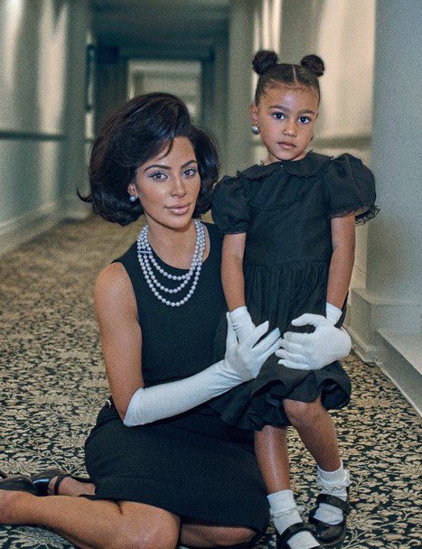 Ким Кардашьян-Уэст вместе с дочерью Норт снялась в фотосессии для журнала Interview