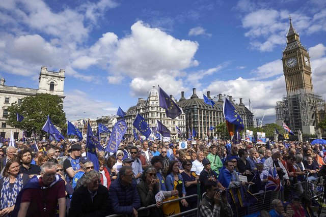 Демонстрация в Лондоне. Фото: AFP