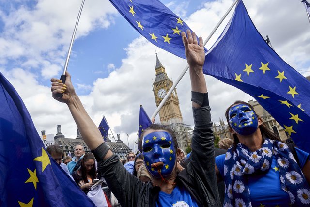 <p>Демонстрація в Лондоні. Фото: AFP</p>