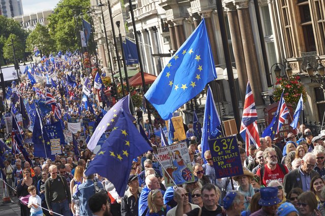 Демонстрация в Лондоне. Фото: AFP