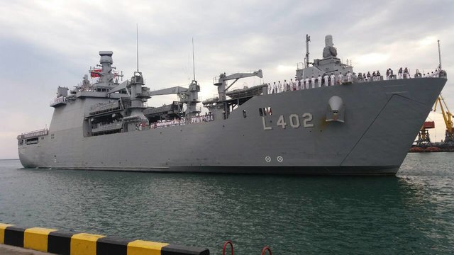 В Одессу прибыл корабль ВМС Турции, фото ВМС ВС Украины/Facebook