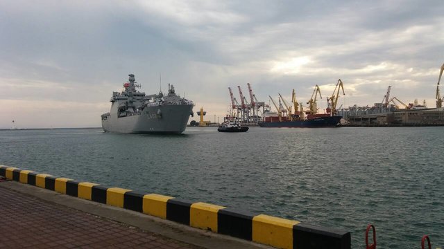 В Одессу прибыл корабль ВМС Турции, фото ВМС ВС Украины/Facebook