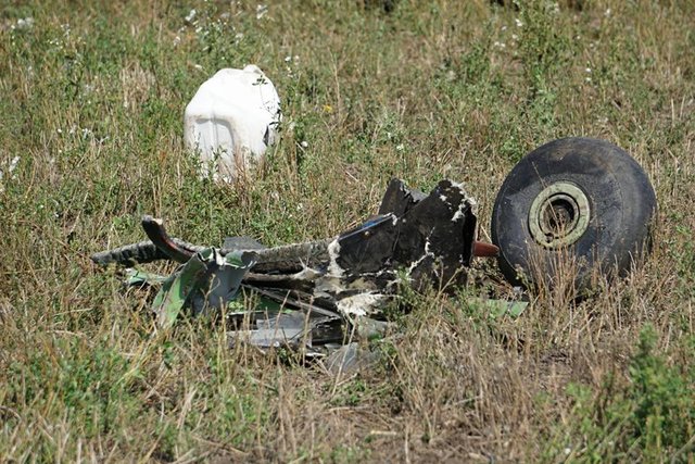 <p>Місце аварії літака. Фото: соцмережі / Slava Mavrichev</p>