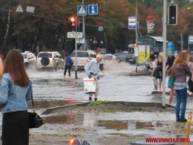 В Виннице выпал град. Фото: vinnitsa.info