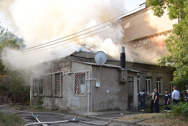 Пожар в Николаеве. Фото: ГСЧС