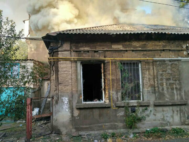 Пожар в Николаеве. Фото: ГСЧС