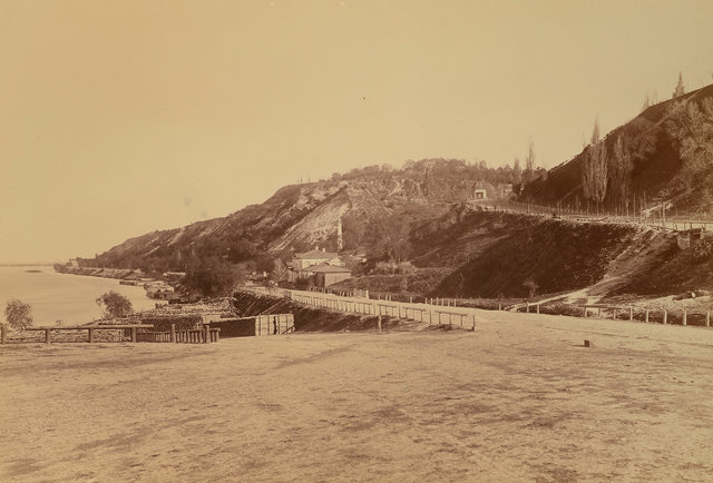 Пристань Киева, 1872 год. Вид на городской сад. Фото: Музей истории Киева