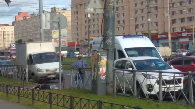 На месте инцидента. Фото: ВКонтакте / ДТП и ЧП Санкт-Петербург