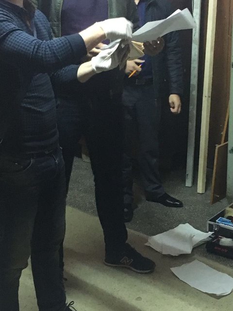 Во время задержания. Фото: пресс-центр СБУ