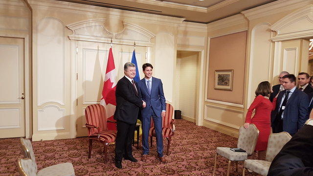 <p>У Торонто стартували переговори Порошенка і Трюдо, фото Сегодня</p>