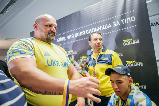 Встреча украинских спортсменов | Фото: Данил Павлов