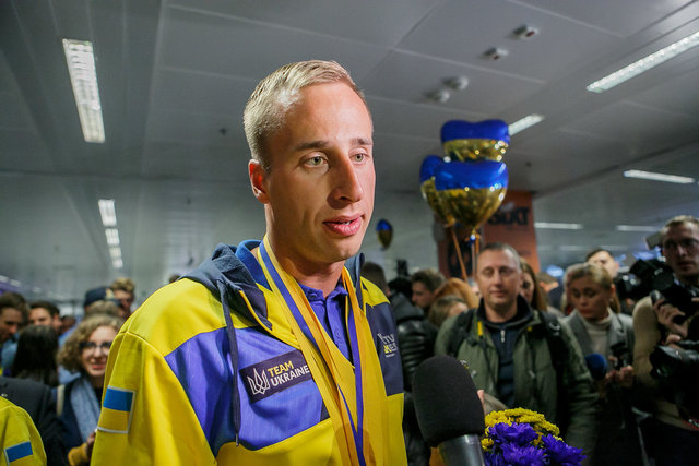 Встреча украинских спортсменов | Фото: Данил Павлов