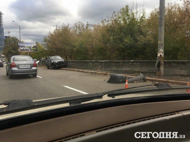 Авария произошла возле станции "Полевая"