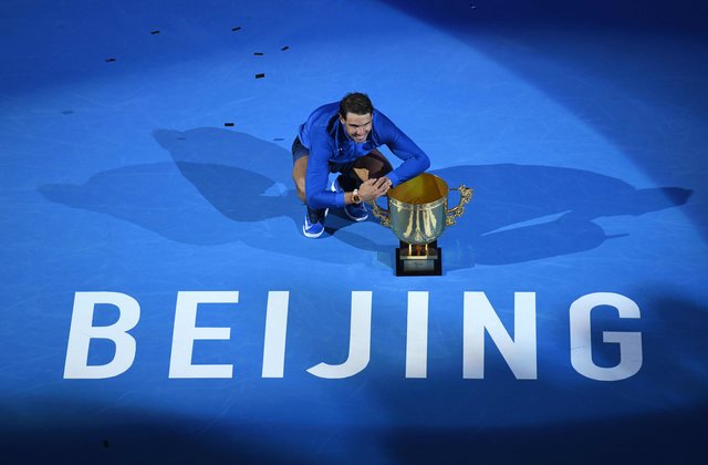 Рафаэль Надаль – победитель турнира в Пекине. Фото AFP