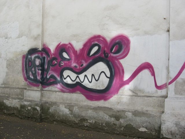<p>Колекція графіті на стіні Софії поповнилася ще одним "шедевром". Фото: Вадим Кириленко</p>