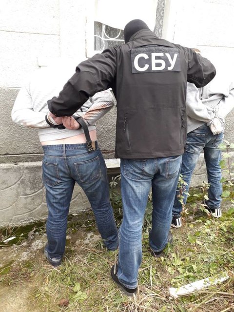 Во время обысков и задержания. Фото: пресс-служба СБУ