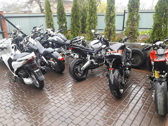 Мотоциклы из Европы. Фото: Нацполиция
