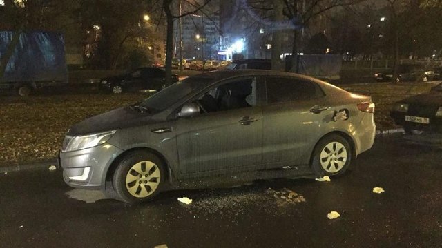 <p>Автомобіль загиблого Дмитра Савича</p>