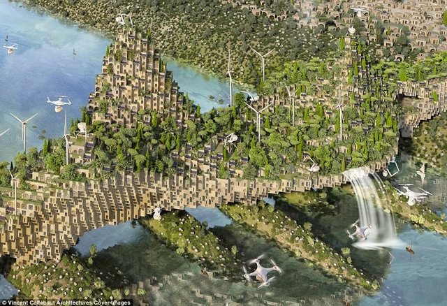 <p>Це 3D-план мостів, для створення яких може бути застосоване перероблене сміття. Фото: Вінсент Каллебаут</p>