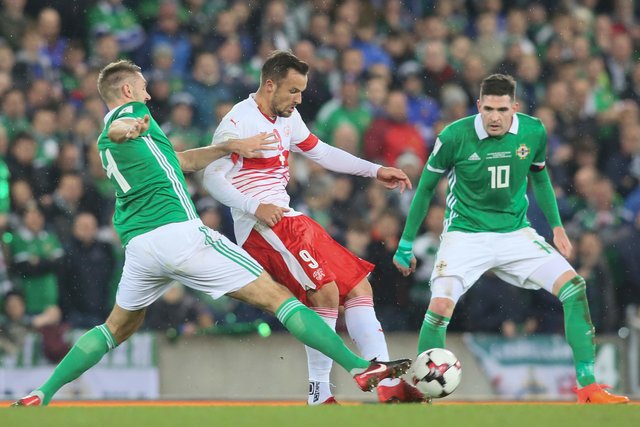 Северная Ирландия – Швейцария – 0:1. Фото AFP