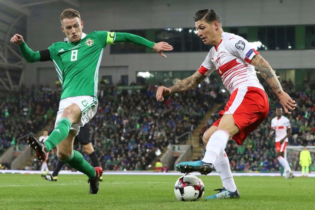 Северная Ирландия – Швейцария – 0:1. Фото AFP