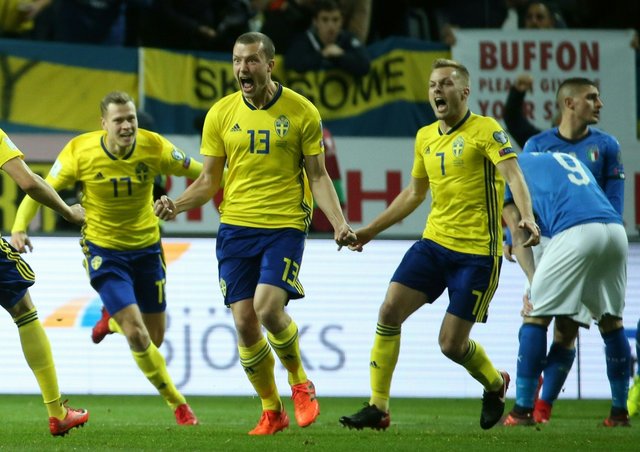 Отбор на ЧМ-2018. Швеция – Италия – 1:0. Фото AFP