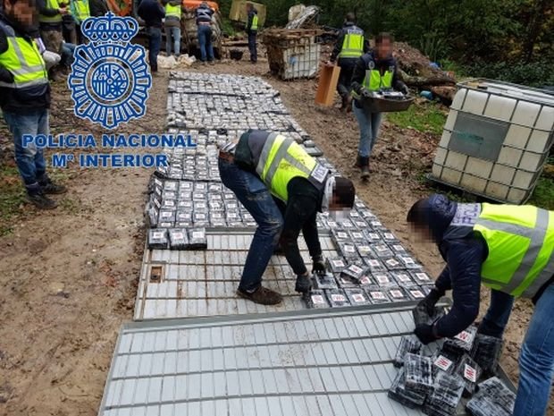 Найдены 483 посылки, в которых был 531 килограмм кокаина / фото policia.es