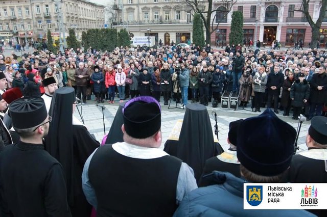 На главной площади во Львове. Фото: пресс-служба ЛОГА